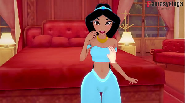 Princ Jasmine sucking dick  