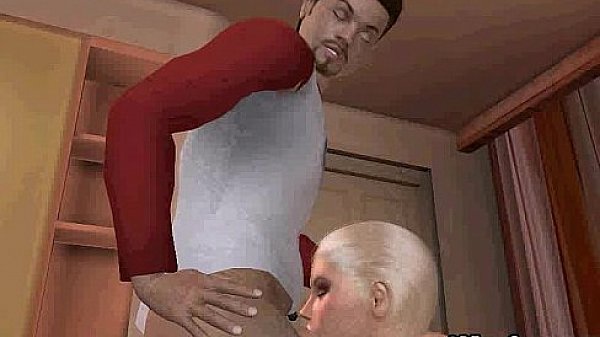 Yummy 3D cartoon blonde honey getting double teamed