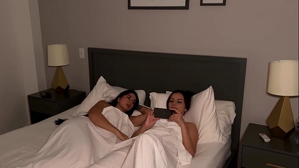 My MILF Stepmom fucks me in my step Dad's Bed while he comes home from Work! Angie Ortiz and Silvanalee