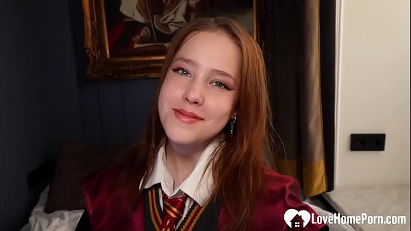 Sexy redhead likes it in the butt