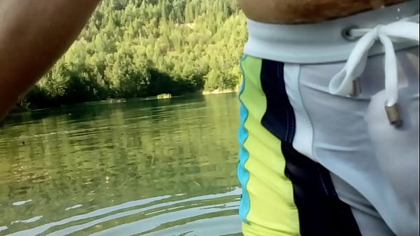 white swimsuit and translucent penis