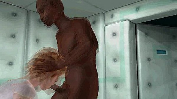 This hot 3D ebony hottie is getting sucked off 