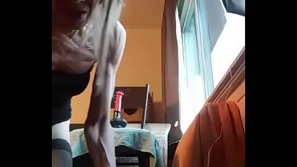 Dawn sissy must ride dildo