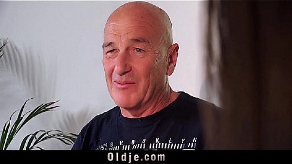 gorgeous 18 year old fucking and sucking a bald old man
