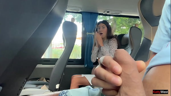 Public Dick Flashing - Risky Handjob in Public Bus Full of People until he CUM