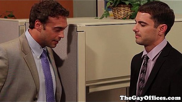 Gay office hunks squirting their loads