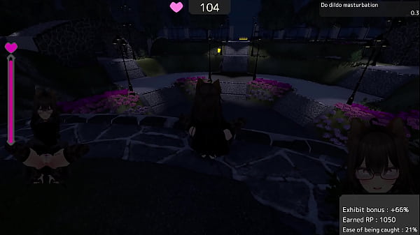 Seleka-San who Exposes unnoticed with Naked Coat -  100% - Real difficulty - In park  