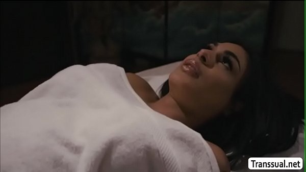 Horny Masseuse finally fucks a Customer TBabe Eva Maxims butthole