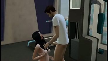 Sims 4 - girl begs for a big load