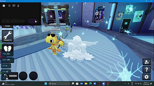 Dandy's world fangame getting absolute clapped by a giant tix on roblox