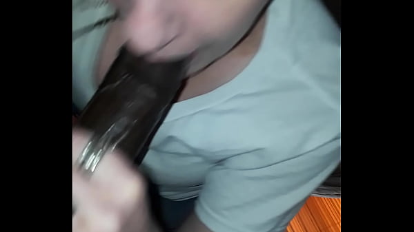 Beauty sucking her Beast  