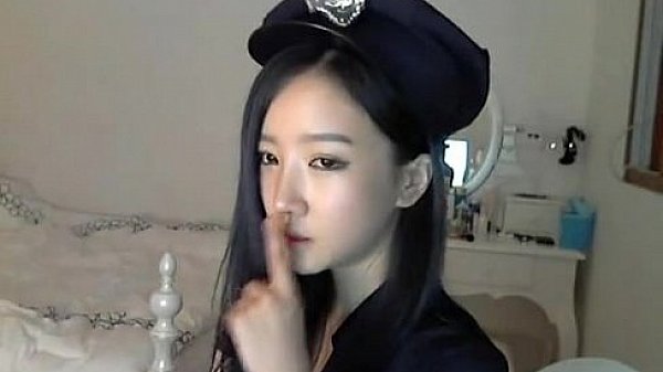 Korean Police Cosplay on cam