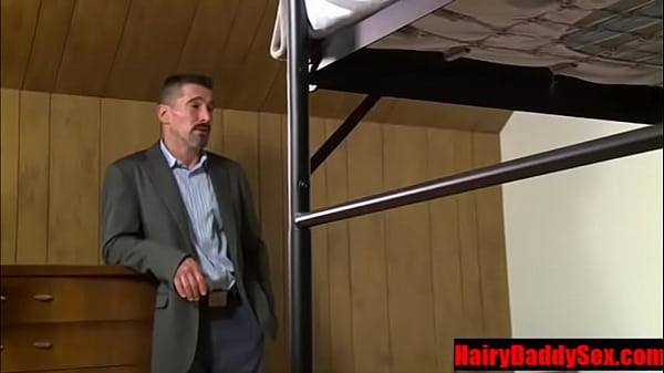 Latino Twink fucked by two macho cops threesome