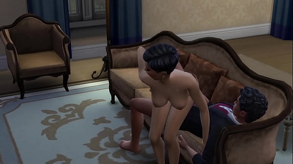 madrasta faz a alegria do enteado na sala 