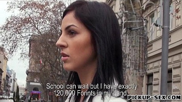 Eurobabe Meg Magic flashes boobs and nailed by stranger  