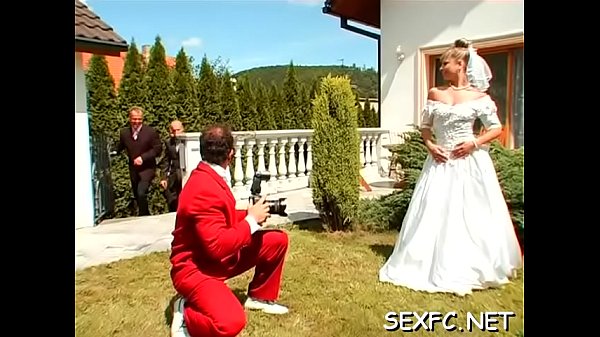 Superb women stabd clothed while sharing a big dick 