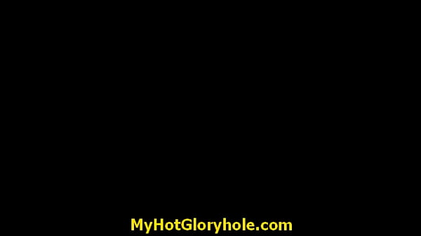 I sneak Black BJ as I fuck husband thrue gloryhole 17