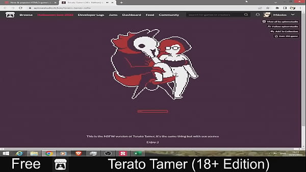 Terato Tamer (free game itchio ) Simulation, 2d, Adult, Monsters, Pixel Art, Turn Based Combat