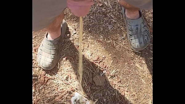 Peeing outside 