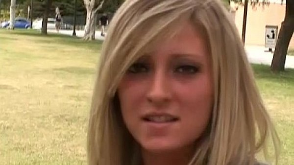 Blonde babe pornstar audition