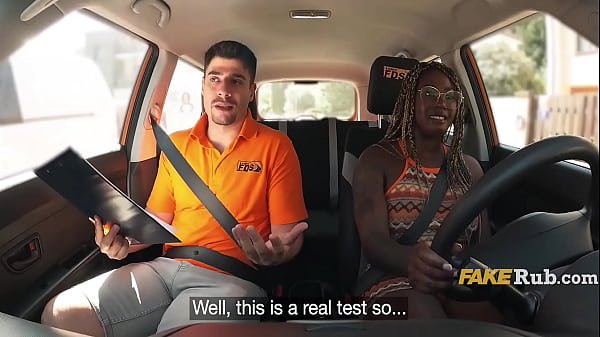 Driving Instructor Fucks His Busty Ebony Student.  