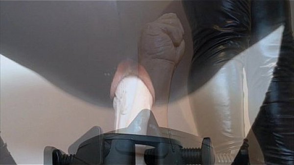 Fucking myself with a big rubber fist toy! Gaping gay asshole.