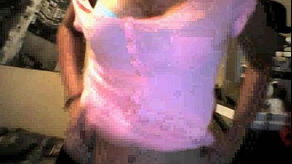 Big boobed teen playing on msn