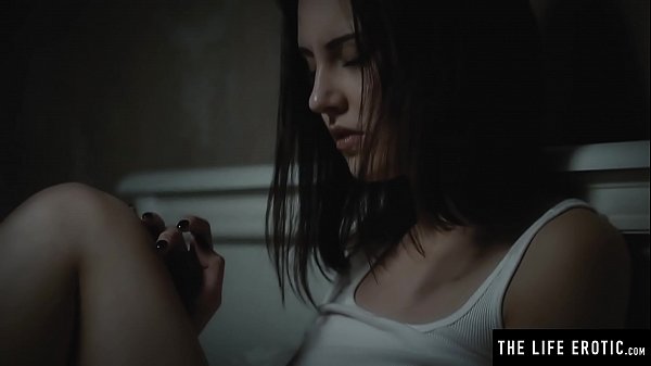 Nipples so hard as she masturbates to her darkest erotic fantasies