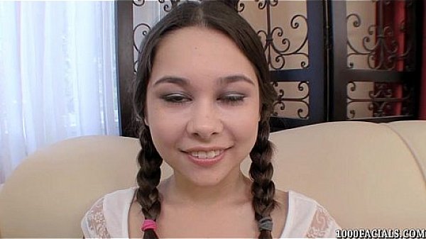 Cute pigtailed teen POV blowjob  