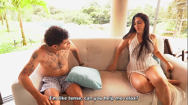 Shameless stepmother fucks her stepson while her husband goes out to take a call