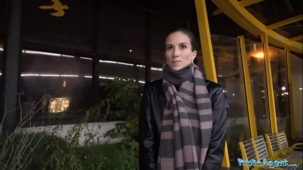 Public Agent Night time outdoor sex at the station