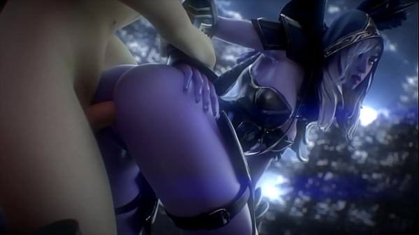 Drow ranger from DotA 2 fucks with guy 