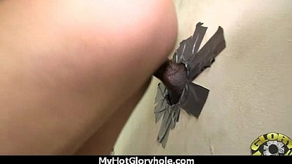 Horny ebony suck the juice from big white gloryhole 29  