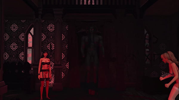 DEMON WITH BIG DICK FILLS EAGER CUM SLUTS WITH SO MUCH JIZZ ON HALLOWEEN - WICKED WHIMS  