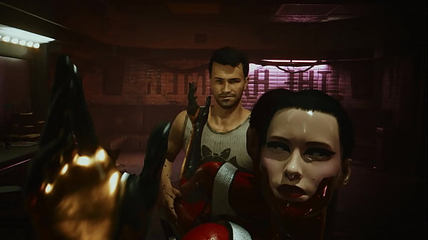 Female Tyger Claw Cyberpunk 2077 Animation | Hammer Club Backstage Scene | Lizzie's Braindance Mod Edit