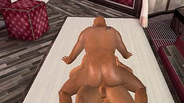 Hot 3D cartoon hunk getting fucked by an old man  
