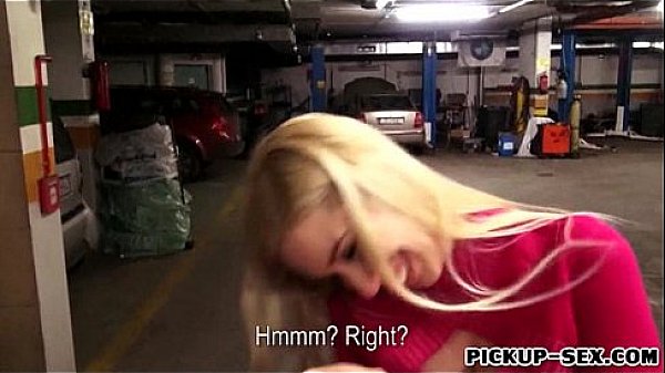 Pretty amateur blonde Eurobabe Ellen fucked for money  