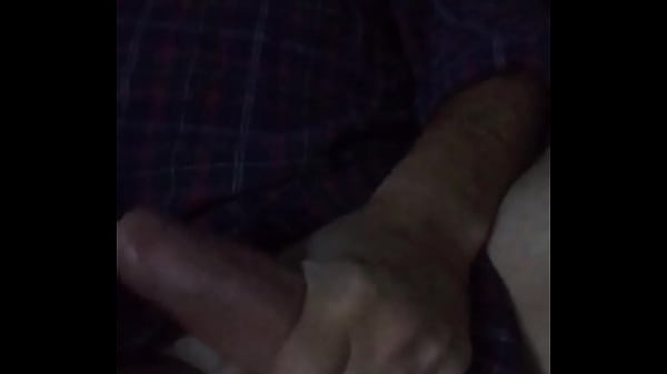 Guy stroking his  very hard dick