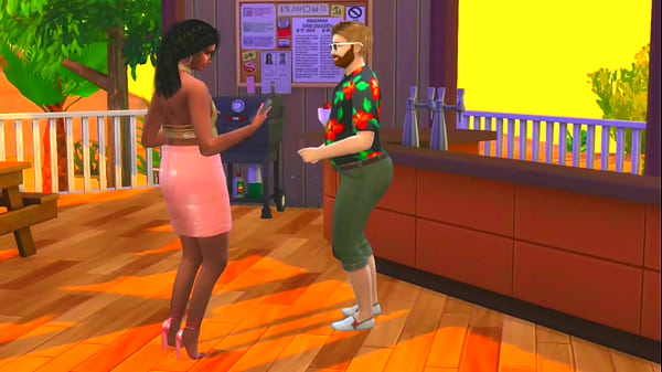 trans chick doing good in the hotel