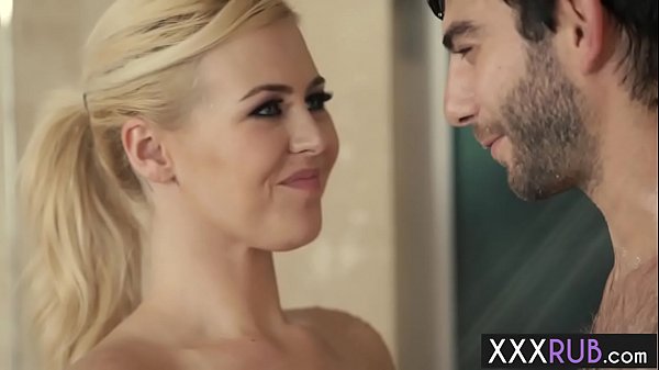 Hot babe used a clients big dick and sucked it 