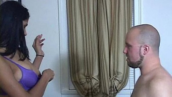 Teased by tits but denied of orgasm by ball kicking