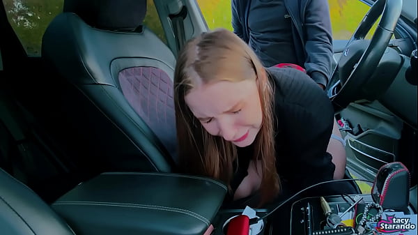 Car Slut Sucks & Gets Fucked After Catching a Public Jerk - POV