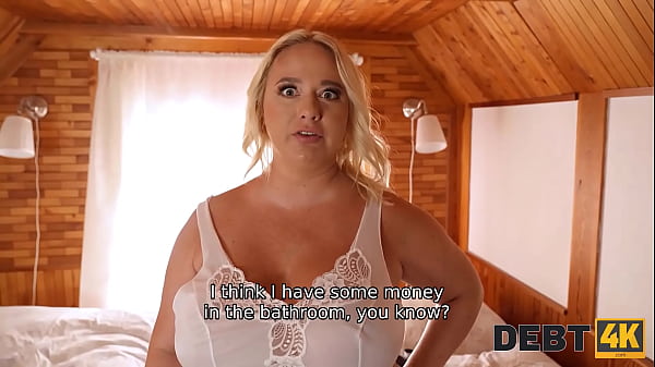 DEBT4k. Pregnant Slut Pays with Her Pussy with Monika