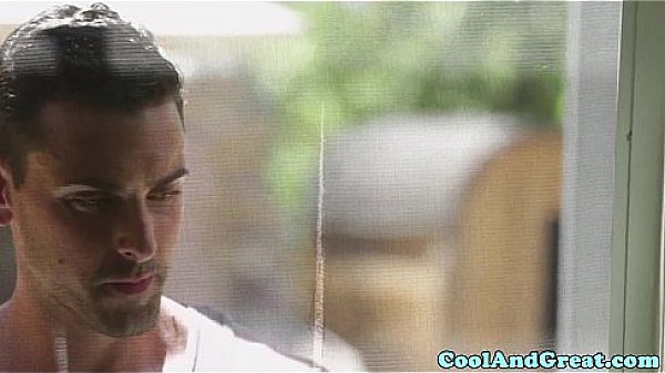 Plowed pierced shower babe jizzed on stomach