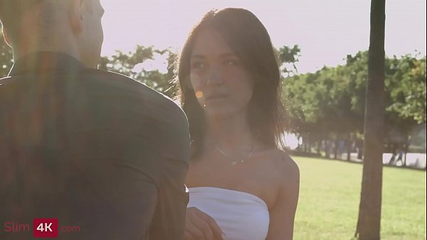 Brunette teen Kris the Foxx bouncing on her hard dick  