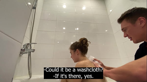 STEPDAUGHTER AND STEPFATHER ALONE IN THE BATHROOM