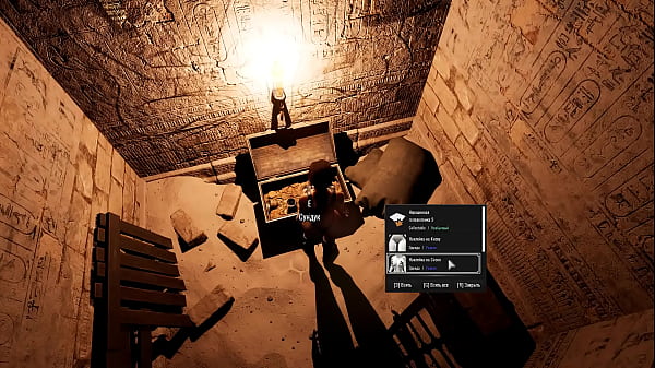 An ancient statue awakens and destroys Lara's pussy by filling it with sperm. Hentai Game 3D