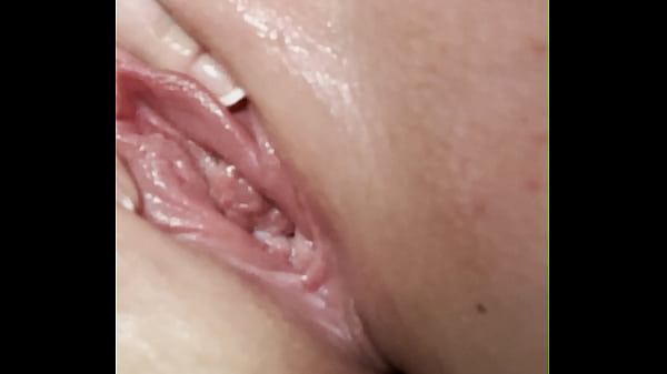 Cute milf shows her creamy pussy