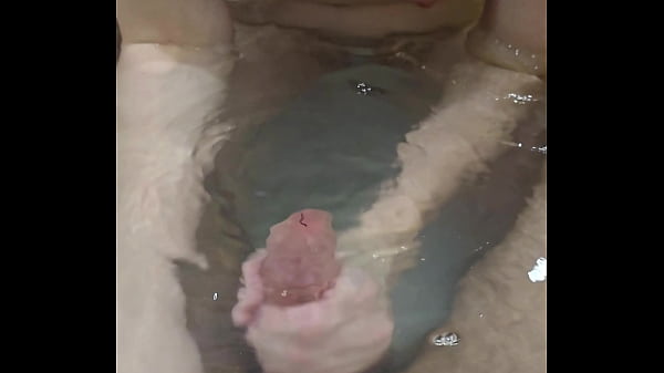 Bath Handjob Ended With HOT Underwater Cumshot!