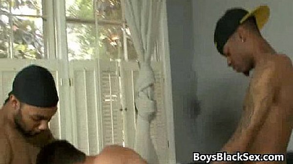Blacks On Boys - Gay Interracial Nasty Bareback Fuck Movie 14